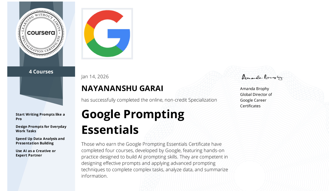 Google Prompting Essential